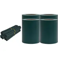 vidaXL Privacystrips 35x0,19 m PVC matgroen