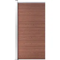 vidaXL Schuttingpaneel 95x186 cm HKC bruin