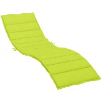 vidaXL Ligbedkussen 200x70x3 cm oxford stof heldergroen