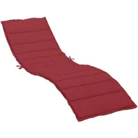 vidaXL Ligbedkussen 200x70x3 cm oxford stof wijnrood