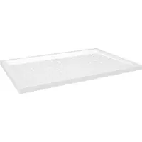 vidaXL Douchebak met noppen 80x120x4 cm ABS wit