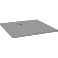vidaXL Douchebak 80x80 cm SMC grijs