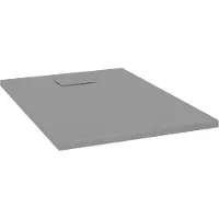 vidaXL Douchebak 100x70 cm SMC grijs
