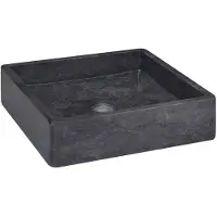 vidaXL Gootsteen 40x40x10 cm marmer zwart