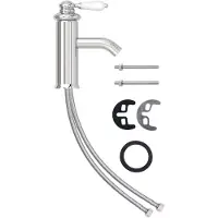 vidaXL Wastafelkraan 130x180 mm verchroomd