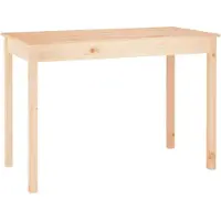 vidaXL Eettafel 110x55x75 cm massief grenenhout