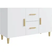 vidaXL Dressoir, wit, 100x36x60 cm, houtvezel