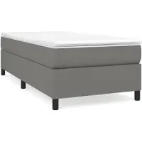 vidaXL Boxspring bed 90x190 cm stof donkergrijs
