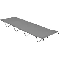 vidaXL Campingbed 180x60x19 cm oxford stof en staal grijs