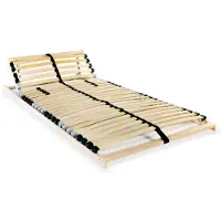 vidaXL Sommier à Lattes avec 28 Lattes 7 Zones 80x200 cm Lit Simple Adultes