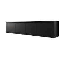 Meubella TV-Meubel Mat Zwart 170x48x43cm -Industrieel