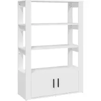 vidaXL Dressoir 80x30x119,5 cm bewerkt hout wit