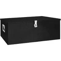 vidaXL Opbergbox 100x55x37 cm aluminium zwart
