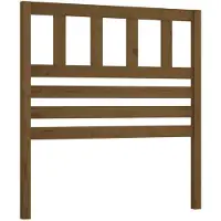 vidaXL Hoofdbord 96x4x100 cm massief grenenhout honingbruin
