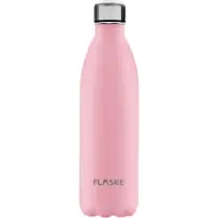 FLASKE Flower - RVS Drinkfles van 1L- Geschikt als waterfles, thermosfles en thermoskan