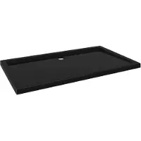 Super Merchant Douchebak rechthoekig 70x120 cm ABS zwart