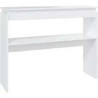 vidaXL Wandtafel 102x30x80 cm bewerkt hout wit