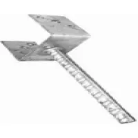 Intergard U-pergoladrager paalhouder licht, thermisch verzinkt 121mm