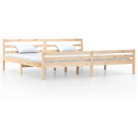 vidaXL Massief houten bed zonder matras, 200x200 cm