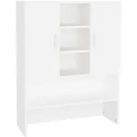 vidaXL Wasmachinekast 70,5x25,5x90 cm wit