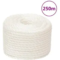 vidaXL Werktouw 16 mm 250 m polypropeen wit