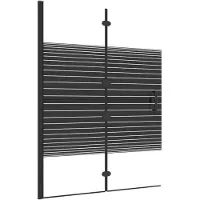 vidaXL Opvouwbare douchecabine, veiligheidsglas, 100x140 cm, zwart