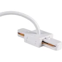 BES LED Spanningsrail Voedingsconnector - Prixa - 1 Fase - Middenvoeding - Wit