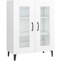 vidaXL Dressoir 69,5x34x90 cm bewerkt hout wit