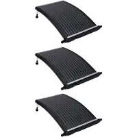 vidaXL Zwembadverwarmingspaneel solar 3 st gebogen 110x65 cm