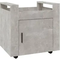vidaXL Bureaukastje 60x45x60 cm bewerkt hout betongrijs