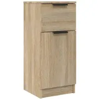 vidaXL Dressoir 30x30x70 cm bewerkt hout sonoma eikenkleurig