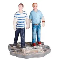 Luville Wandelen in het park l5,5xb5,5xh6,5cm Kerst Efteling