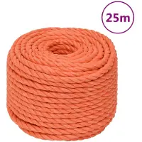 vidaXL Werktouw 14 mm 25 m polypropeen oranje