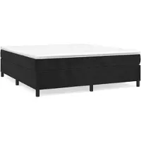 vidaXL Boxspring bed 180x200 cm fluweel zwart