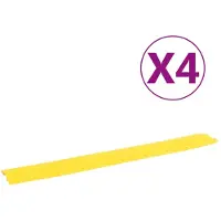 vidaXL Kabelbeschermers drempel 4 st 98,5 cm geel