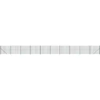 vidaXL Draadgaashek met flens 2x25 m groen