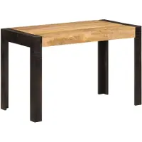 vidaXL Eettafel 120x60x76 cm, massief mangohout