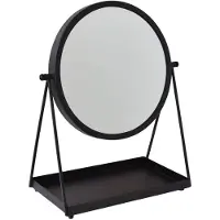 Loft42 Tafelspiegel Vonki - Zwart - Metaal - 49x40x21
