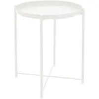 ML-Design Bijzettafel Anies | metaal wit 42x42x52 cm bijzettafels | NADUVI