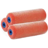 Merkloos Set van 3x stuks structuur verfrollers lakroller2,5 x 10 cm - Verfrollers