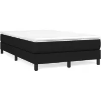 vidaXL Boxspring bed 120x200 cm stof zwart