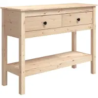 vidaXL Wandtafel 100x35x75 cm massief grenenhout