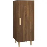 vidaXL Dressoir 34,5x34x90 cm bewerkt hout bruin eikenkleur