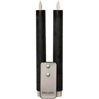 Anna's Collection LED Dinerkaars Donker Groen D 2 H 23 Cm 2 Stuks