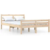 vidaXL Massief houten bed, 150x200 cm