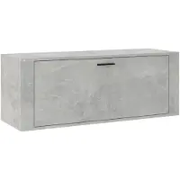 vidaXL Wandschoenenkast 100x35x38 cm bewerkt hout betongrijs