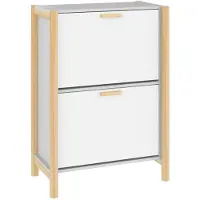 vidaXL Schoenenkast 57,5x33x80 cm bewerkt hout wit