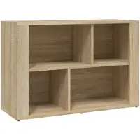 vidaXL Dressoir 80x30x54 cm bewerkt hout sonoma eikenkleurig