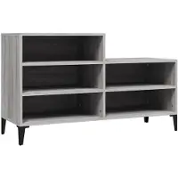 vidaXL Schoenenkast 102x36x60 cm bewerkt hout sonoma grijs