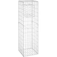 vidaXL Schanskorf paal 40x40x140 cm ijzer